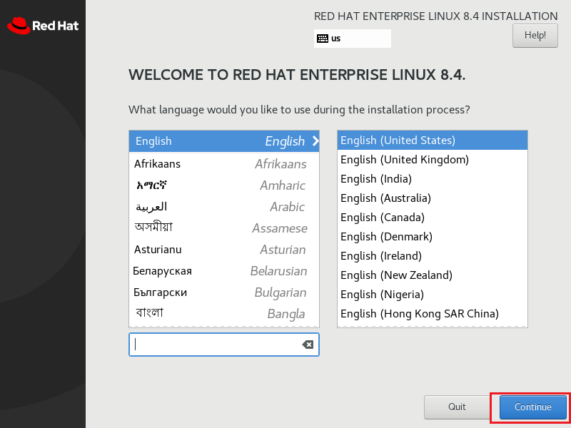 安装redhat8.4