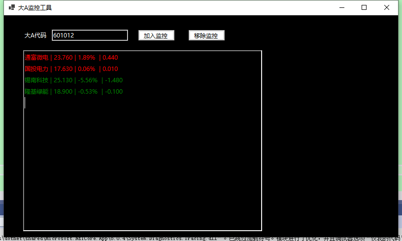 C#开发的股票盯盘小工具——摸鱼助手，附源码