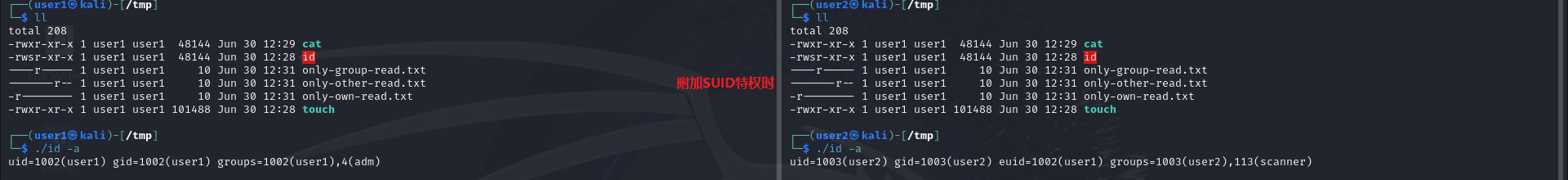 Linux 中 uid、gid、euid、egid、groups 之间的关系