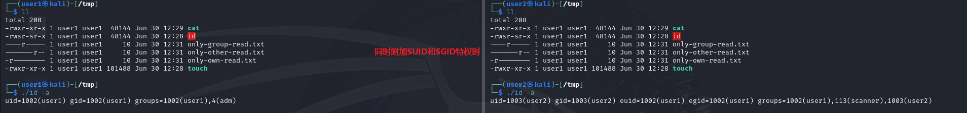 Linux 中 uid、gid、euid、egid、groups 之间的关系