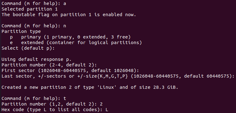 制作Linux系统SD启动卡