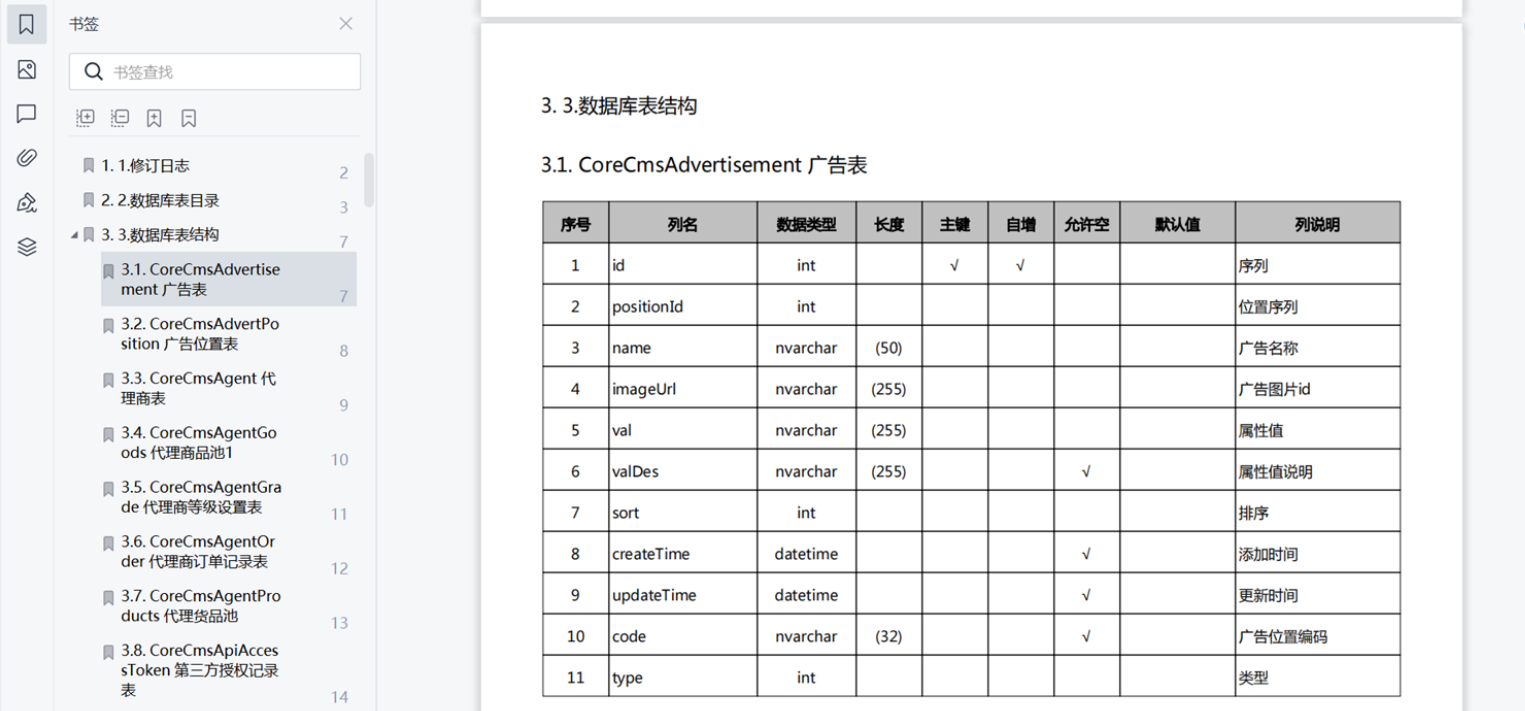 .NET 开源快捷的数据库文档查询和生成工具