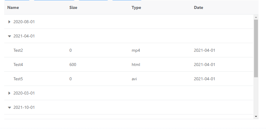 vxe-table 实现表格数据分组，按指定字段数据分组