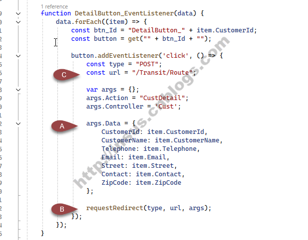 C# mvc +axios + web api + javascript